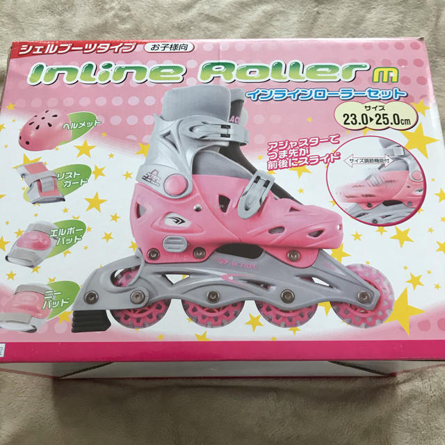 子供用ローラースケート キッズ/ベビー/マタニティのキッズ靴/シューズ(15cm~)(ローラーシューズ)の商品写真