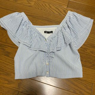 ザラ(ZARA)のトップス　ブラウス(シャツ/ブラウス(半袖/袖なし))