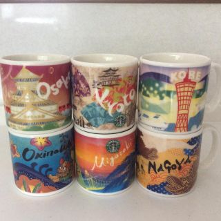 スターバックスコーヒー(Starbucks Coffee)の【セット】スターバックス 小物マグカップ 大阪、京都、神戸、沖縄、名古屋、宮城(グラス/カップ)