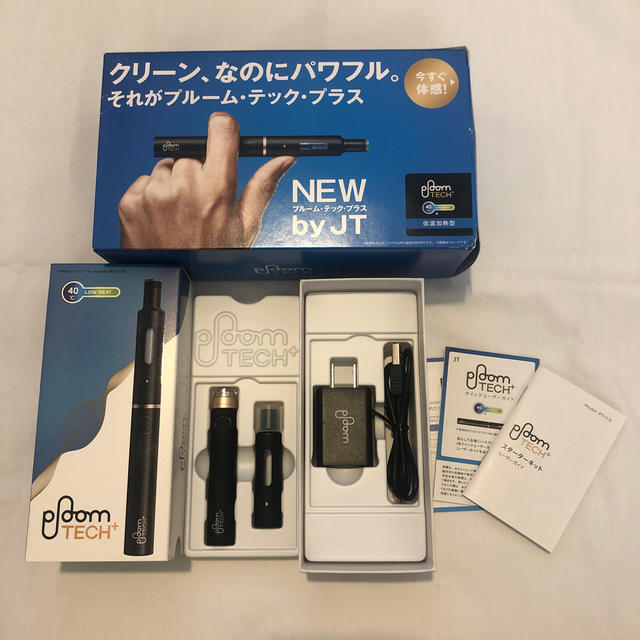 PloomTECH(プルームテック)の【1度のみの使用】お得☆プルームテックプラス　スターターキット　黒 メンズのファッション小物(タバコグッズ)の商品写真