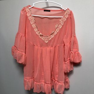 イング(INGNI)の新品　INGNI シフォン  チュニック　トップス　♡(チュニック)