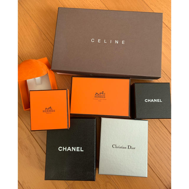 エルメス、Dior、CHANEL、CELINEの箱です インテリア/住まい/日用品のインテリア/住まい/日用品 その他(その他)の商品写真