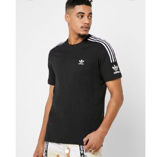 アディダス(adidas)の新品 XL adidas originals Tシャツ 3ストライプ 黒×白(Tシャツ/カットソー(半袖/袖なし))