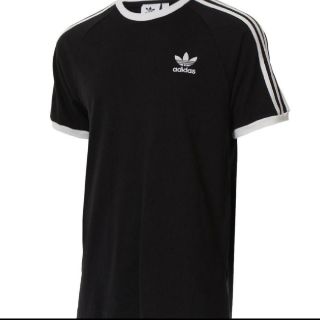 アディダス(adidas)の新品 XL adidas originals Tシャツ 3ストライプ 黒×白(Tシャツ/カットソー(半袖/袖なし))