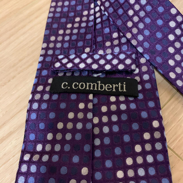 イタリア c.comberti ドット柄 ネクタイ メンズのファッション小物(ネクタイ)の商品写真