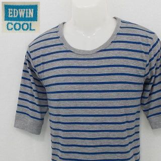 エドウィン(EDWIN)の【EDWIN COOL】 美品 エドウィン クール ボーダー柄半袖Tシャツ XL(Tシャツ/カットソー(半袖/袖なし))