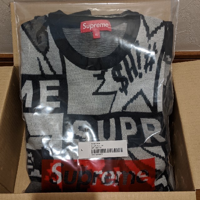 【XLサイズ】Supreme Cartoon Sweater Black