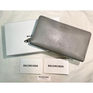 バレンシアガ(Balenciaga)の大特価 Balenciaga(バレンシアガ) 長財布 ラウンドファスナー グレー(長財布)