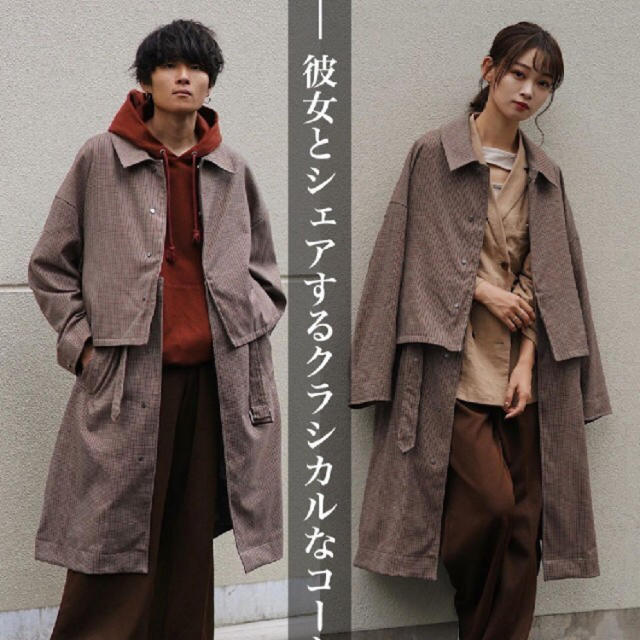 公式サイト通販 yoke 19aw share coat ステンカラーコート