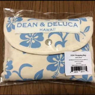 ディーンアンドデルーカ(DEAN & DELUCA)の【新品・未使用】DEAN&DELUCA  エコバッグ ハイビスカス 水色(エコバッグ)