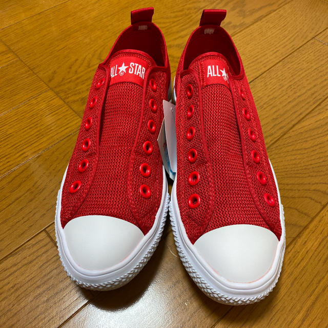 CONVERSE(コンバース)のCONVERSE(レッド)【Ladys/23.0/新品】 レディースの靴/シューズ(スニーカー)の商品写真