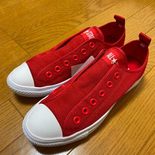 コンバース(CONVERSE)のCONVERSE(レッド)【Ladys/23.0/新品】(スニーカー)