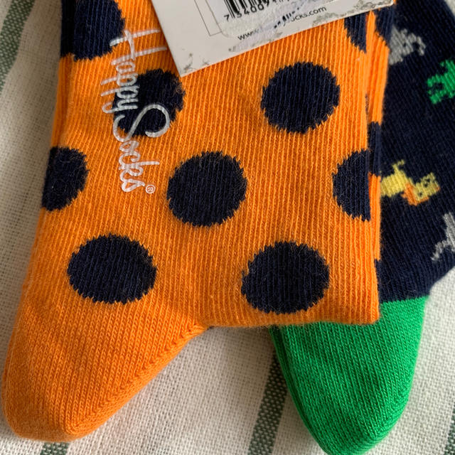 BEAMS(ビームス)の靴下3足　happy socks&Barket キッズ/ベビー/マタニティのこども用ファッション小物(靴下/タイツ)の商品写真