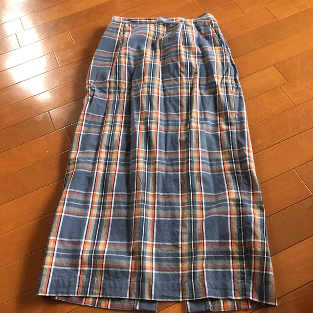 Simplicite(シンプリシテェ)のチェックスカート ブルー レディースのスカート(ロングスカート)の商品写真