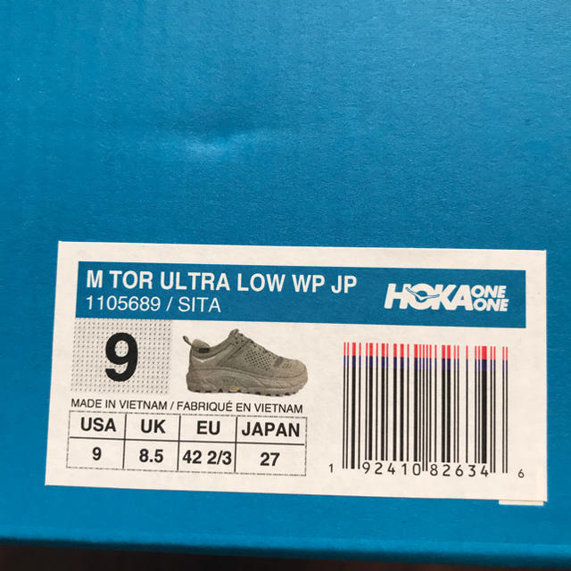 ホカオネオネ TOR ULTRA LOW WP 27cm 3