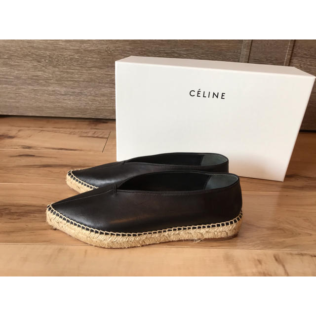 celine(セリーヌ)の希少！新品未使用 CELINE エスパドリーユ フラットサンダル レディースの靴/シューズ(サンダル)の商品写真