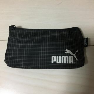 プーマ(PUMA)のプーマ　ペンケース　黒白チェック(ペンケース/筆箱)