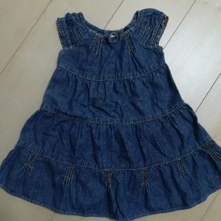 ベビーギャップ(babyGAP)のbabygap　デニムワンピース　女の子 90(ワンピース)