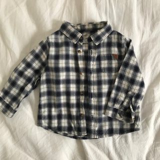 ベビーギャップ(babyGAP)のbaby Gap チェックシャツ　74cm 6／9 M(シャツ/カットソー)