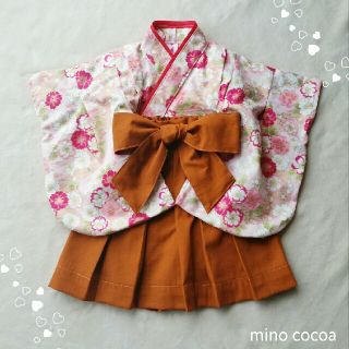 【期間限定値下げ♥】handmade baby HAKAMA 70-80cm(和服/着物)