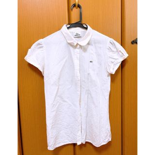 ラコステ(LACOSTE)のラコステ　白ワイシャツ(シャツ/ブラウス(半袖/袖なし))