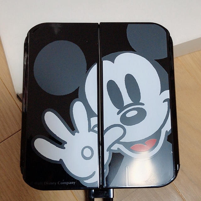 Disney(ディズニー)のミッキーマウス スタンド三面鏡 レア 当時品 黒 ブラック インテリア/住まい/日用品のインテリア小物(スタンドミラー)の商品写真