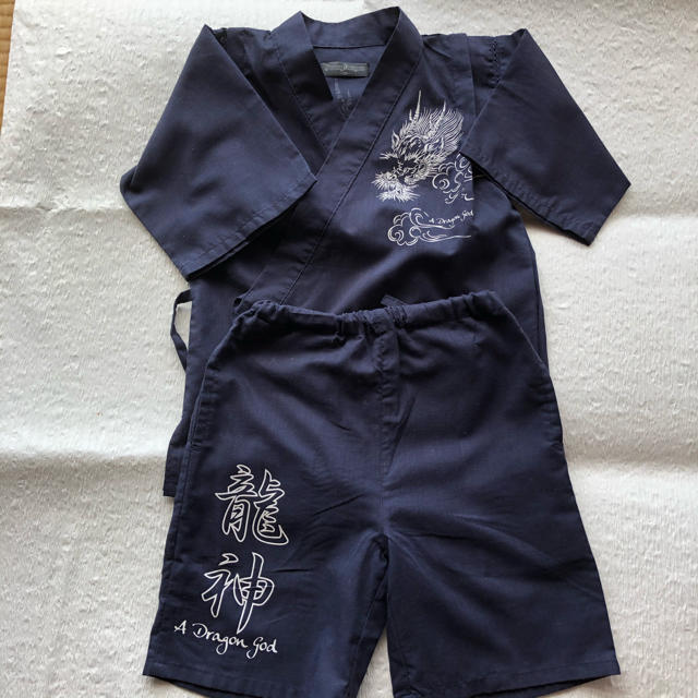 男の子　甚平　120センチ キッズ/ベビー/マタニティのキッズ服男の子用(90cm~)(甚平/浴衣)の商品写真