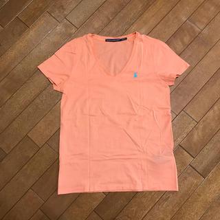 ラルフローレン(Ralph Lauren)のラルフローレン オレンジVネックTシャツ(Tシャツ(半袖/袖なし))