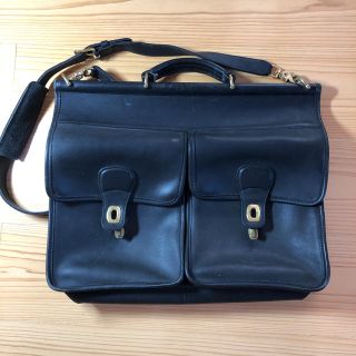 コーチ(COACH)のCOACH オールド コーチ 2WAY レザー ブリーフケース 黒(ショルダーバッグ)