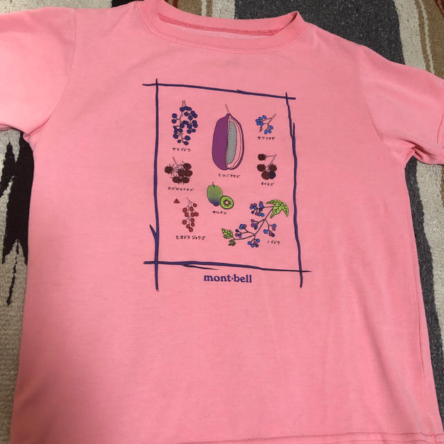 mont bell(モンベル)のモンベル　Tシャツ　130 キッズ/ベビー/マタニティのキッズ服女の子用(90cm~)(Tシャツ/カットソー)の商品写真