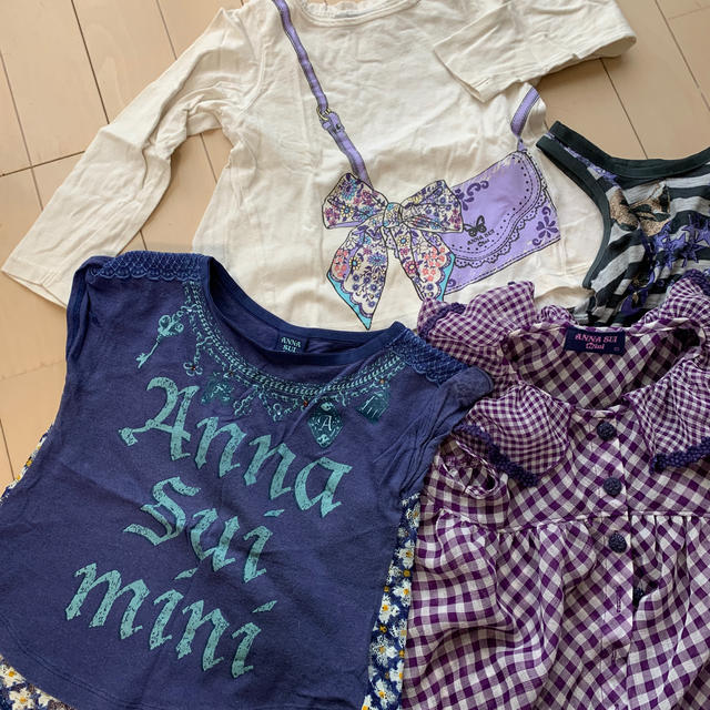 ANNA SUI mini(アナスイミニ)のANNA SUI アナスイミニ　サイズ100 セット売り キッズ/ベビー/マタニティのキッズ服女の子用(90cm~)(Tシャツ/カットソー)の商品写真