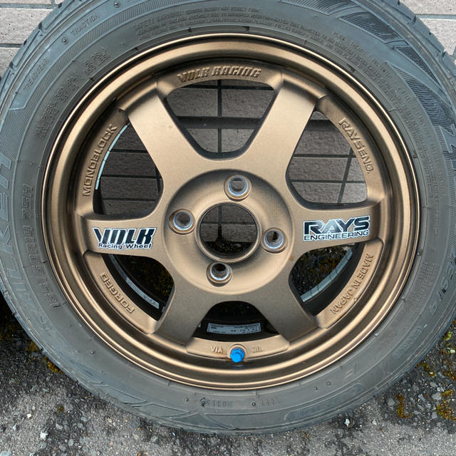 最安値 165/65R14 14インチ RAYS VOLK TE37 6J 6.00-14 DUNLOP ルマン