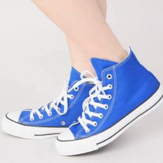 コンバース(CONVERSE)のconverse ハイカット　ブルー(スニーカー)