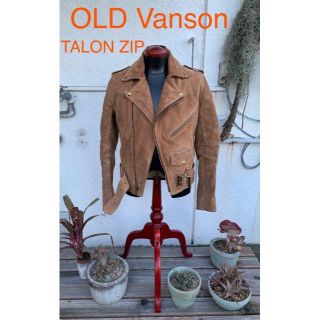 Vanson バンソン　TALONジップ　ダブルライダース　スウェード