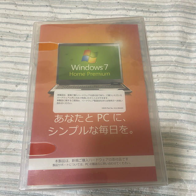 Microsoft(マイクロソフト)のマイクロソフト　windows7 Home Premium 64ビット版 スマホ/家電/カメラのPC/タブレット(その他)の商品写真