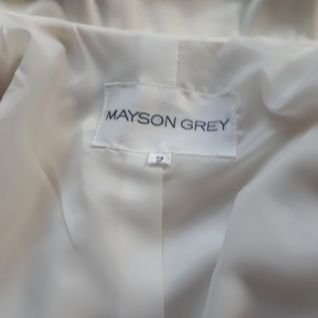 MAYSON GREY(メイソングレイ)のMAYSON  GREYコート（白） レディースのジャケット/アウター(ロングコート)の商品写真