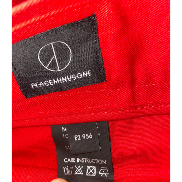PEACEMINUSONE(ピースマイナスワン)の[しょ様専用]peaceminusone ワークパンツ赤 メンズのパンツ(ワークパンツ/カーゴパンツ)の商品写真