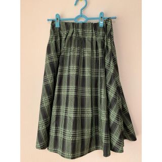 ダブルクローゼット(w closet)の【春セール】ダブルクローゼット　チェックスカート(ひざ丈スカート)