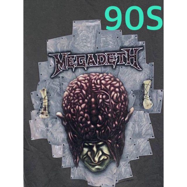 L身幅90s megadeth ビンテージ メガデス Tシャツ L