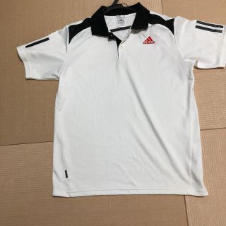 アディダス(adidas)のアディダス adidas ポロシャツ　L 白　テニス(ウェア)