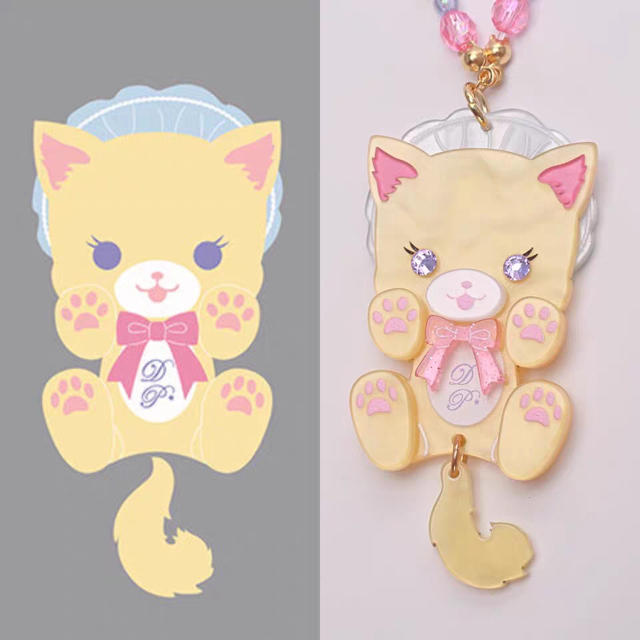 Angelic Pretty(アンジェリックプリティー)のネコネックレス レディースのアクセサリー(ネックレス)の商品写真