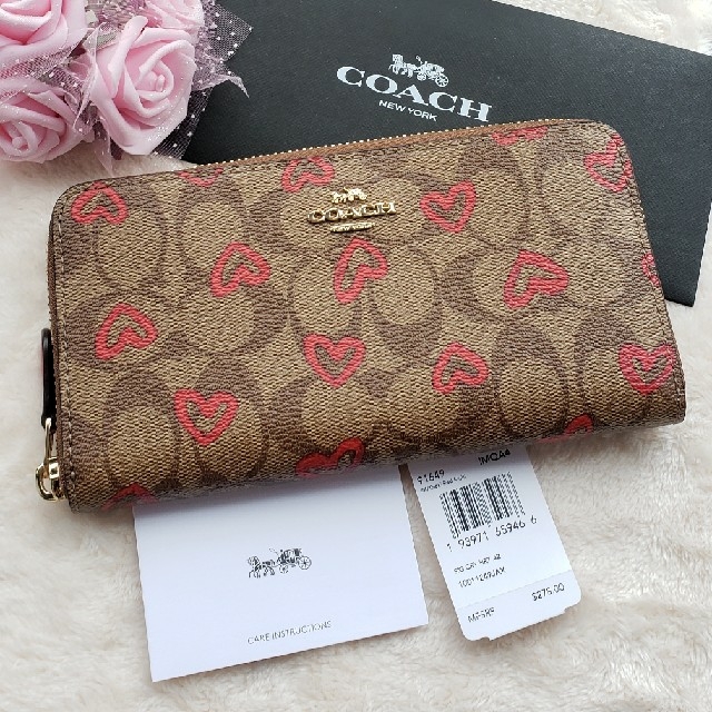 COACH - COACH長財布 シグネチャーハート♥️セール中！の通販 by 花恋