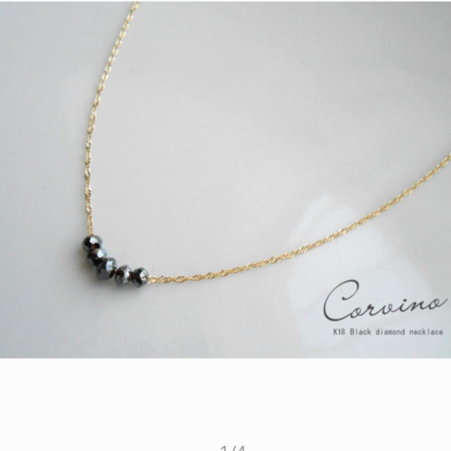 18k ブラックダイヤ ネックレス www.fashionmetal.mx