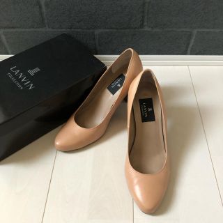 ランバン(LANVIN)の【値下げ】LANVIN  パンプス　ベージュ　24㎝(ハイヒール/パンプス)