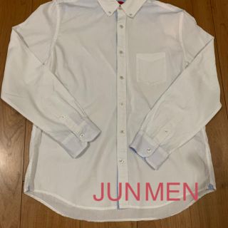 ジュンメン(JUNMEN)のJUN  コットン長袖シャツ  白  ２(シャツ)