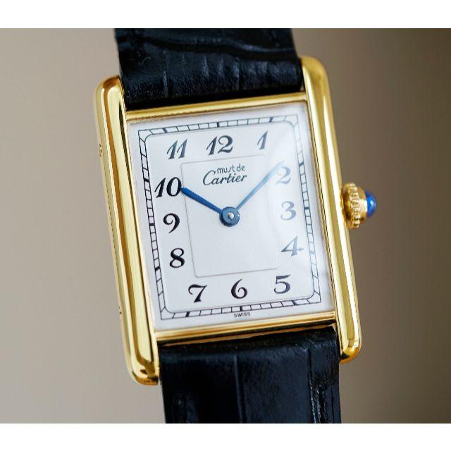 美品 カルティエ マスト タンク アラビア LM Cartier時計