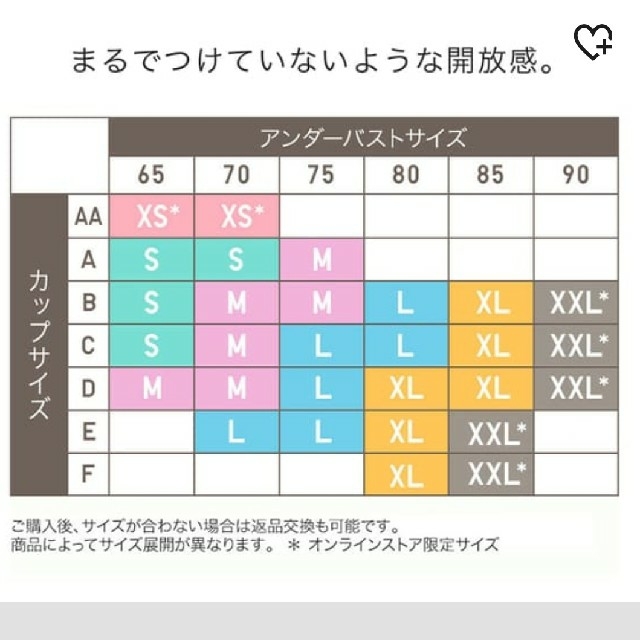 UNIQLO(ユニクロ)のいちご様用 ユニクロ ワイヤレスブラ リラックス XXL レディースの下着/アンダーウェア(ブラ)の商品写真