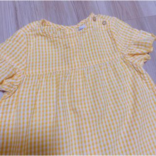 ザラキッズ(ZARA KIDS)のZARA BABYギンガムチェックワンピースサイズ92(ワンピース)