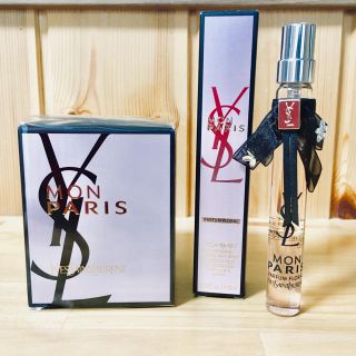 イヴサンローランボーテ(Yves Saint Laurent Beaute)の〈イヴ・サンローラン〉モン パリ ♡ キャンドル&香水ミニサイズ(キャンドル)