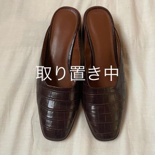 アダムエロぺ(Adam et Rope')のADAM ET ROPE アダムエロペ　ウッドヒールサボ(ハイヒール/パンプス)